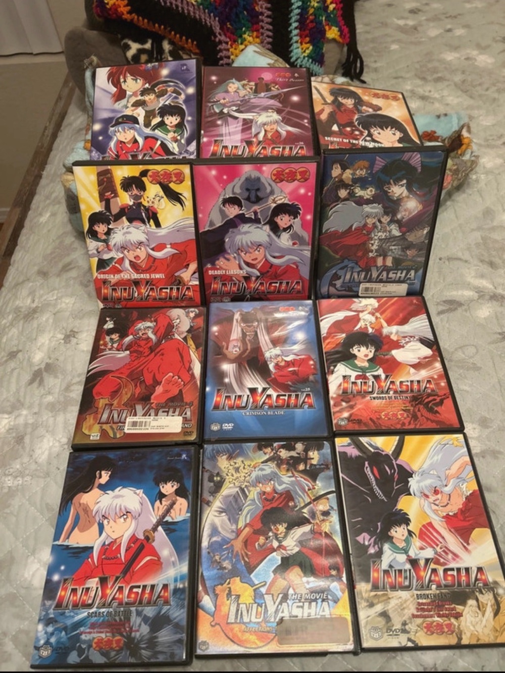 12 Japanese Inu Yasha DVD’s